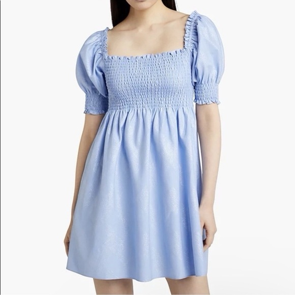 Athena Nap Dress in Light Blue Glitter - Picture 1 of 5